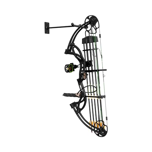 Wall Bow Hanger for Compound Bows - Heavy Duty Steel Archery Display Rack