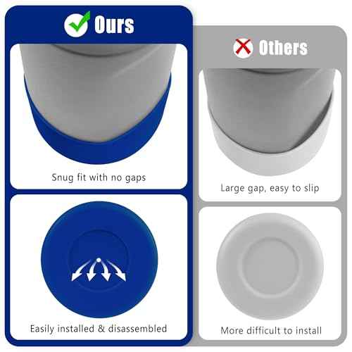 Mokoart Silicone Boot Compatible with Owala Kids Water Bottle 16/14 oz, Anti-Slip Rubber Bottom Protective Sleeve for Owala Kids FreeSip 16oz, Accessories for Owala Kids Flip 14oz
