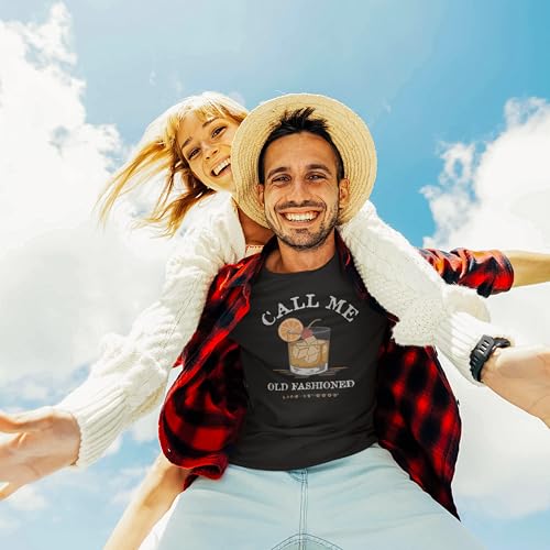 Men's Call Me Old Fashioned Short Sleeve Crusher T-Shirt - Large / Jet Black