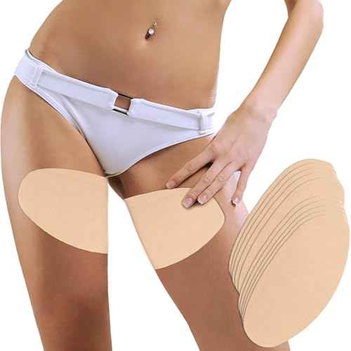 Anti Chafing Patches for Inner Thigh & Legs, Ultra-Thin Anti Friction Tapes Invisible & Breathable & Sweat-Resistant Thigh Protectors from Chafing Rub Pads for Women Girls 10 Pcs