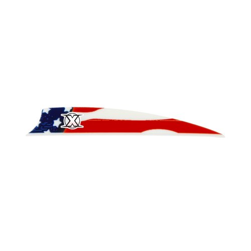 Bohning X Vane, 3.5" Hunting, 3D, Crossbow Vane, American Flag, 36pk