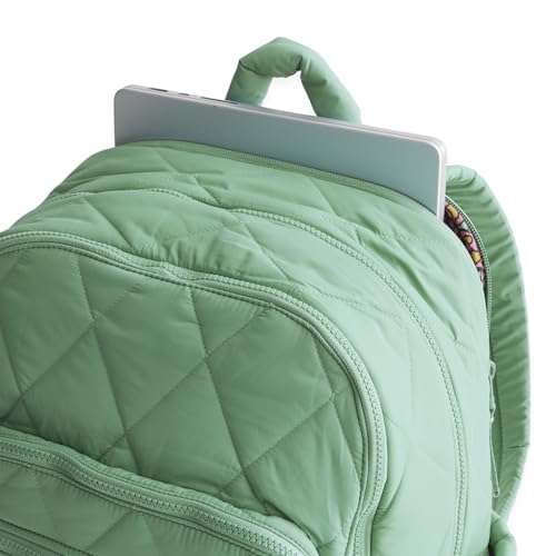 Vera Bradley Women's Featherweight Large Bancroft Backpack, Beryl Green, One Size