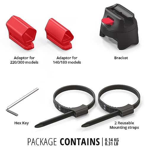 SeatyLock Bike U Lock Mount Holder - Heavy Duty Frame Mounting Bracket Kit for Seatylock Mason Model ULocks - Portable Secure Bicycle Attachment Accessory for Bikes E-Bikes and Scooters