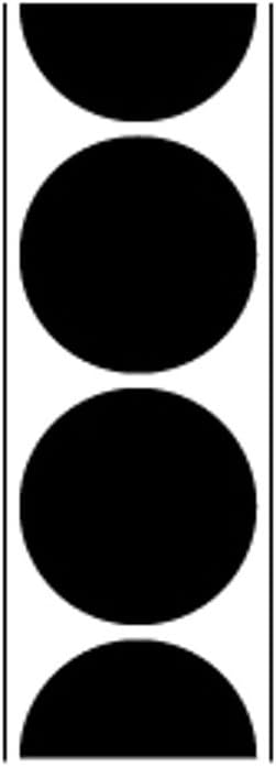 Pro-Shot Products Pr-500 Repair Patches Target, Black, 1"