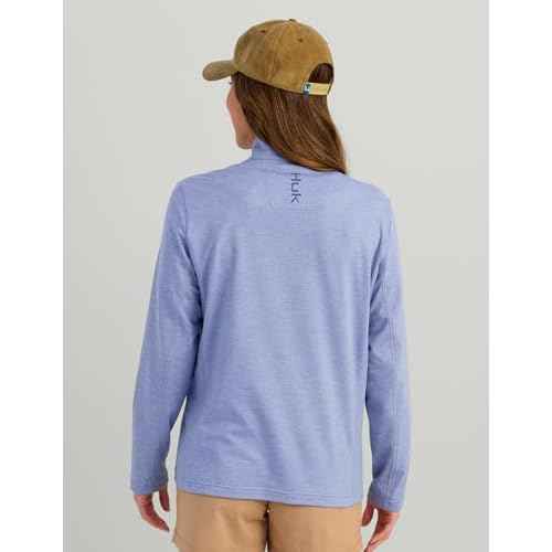 HUK womens Coldfront+ 1/4 Zip, Performance Fishing Jacket for Women