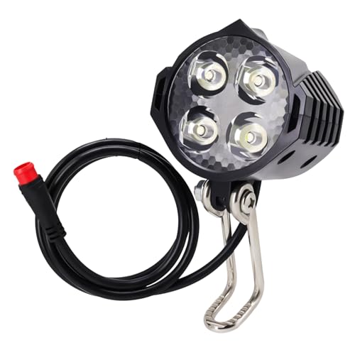 Electric Bike Headlight 48V 36V Waterproof Front Light with 2-Pin Connector