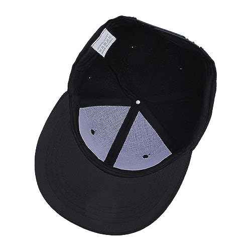 Boolavard Classic Snapback Hat Cap Hip Hop Style Flat Bill Blank Solid Color Adjustable Size