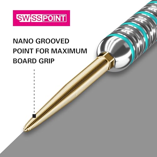 Swiss Point Dart Tips Gold 35mm - Nano Grip, Interchangeable, Professional Darts Accessories