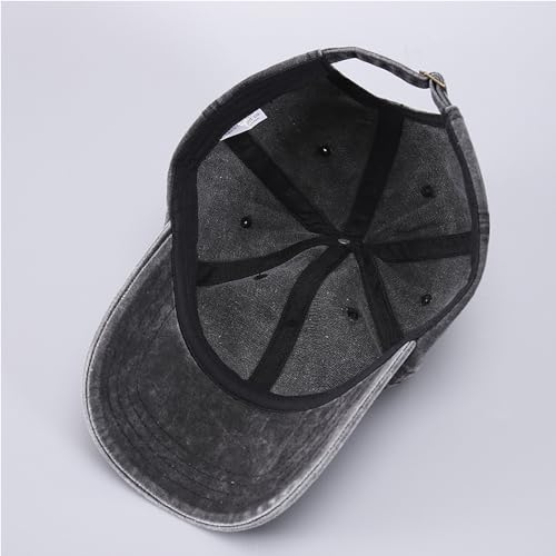 Women's Vintage Washed Baseball Cap Adjustable Cute Heart Graphic Cotton Dad Hat