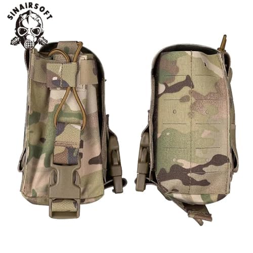 SINAIRSOFT Tactical Multi-Purpose Sub Pouch Mutant MOLLE Pouch for Radios Water Bottles Night Vision Goggle EDC Admin Pouch
