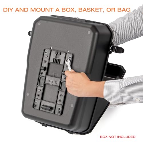 Universal Bike Rear Rack Adapter Plate for Basket & Top Case Mounting