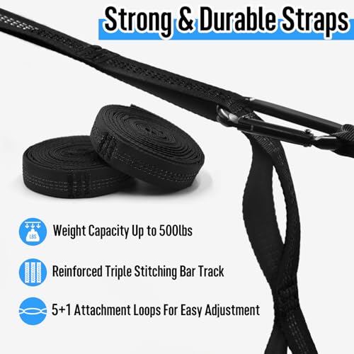 Pink Double Camping Hammock with Tree Straps - Portable Lightweight Nylon Parachute for Indoor Outdoor Travel