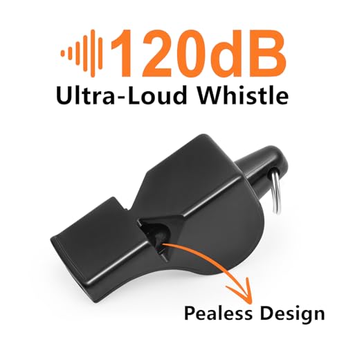 Fya 120dB Loud Coach & Referee Whistle with Lanyard – Eco-Friendly, Pealess, Durable, 2 Pack