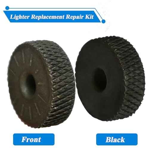 Universal Lighter Replacement Repair Kit for Oil Lighters, Black Flint Wheel