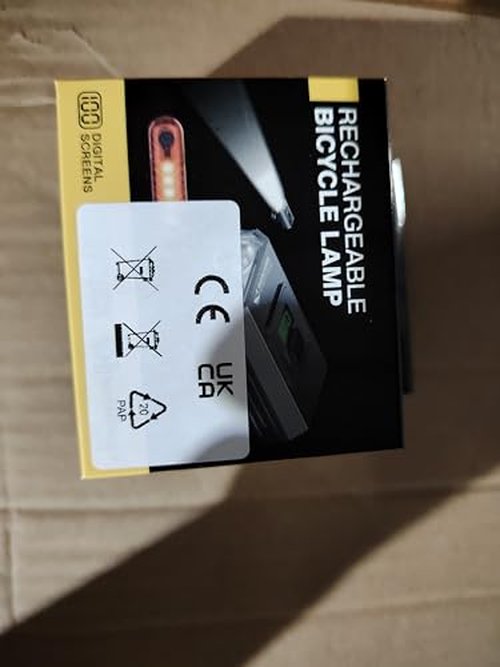 Smiling Shark Bicycle Lights, LED Bike Front Clip Light & Free Red Tail Light IPX6 Waterproof USB Rechargeable Powerful Safety Bike Headlight Accessories Set for Night Riding Cycling