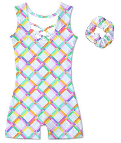 Girls Gymnastics Leotard with Shorts for Ages 2-9 - Ballet & Dance Activewear