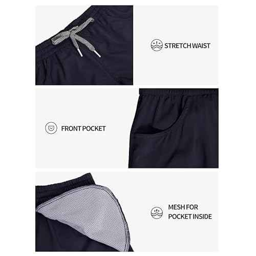 Actleis Womens Swim Shorts UPF50+ Board Shorts Quick Dry Beach Shorts Drawstring Sports Summer Bottom