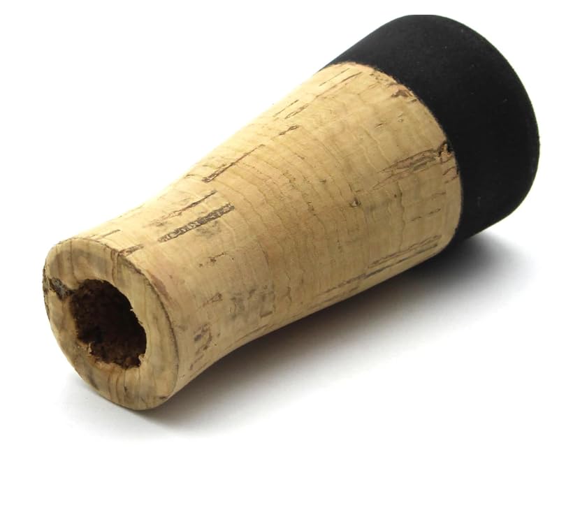 KTGCOZS Pack of 1 Composite Cork Grip Fishing Rod Handle Butt Section DIY for Pole Building Replacement or Repair Component Tackle