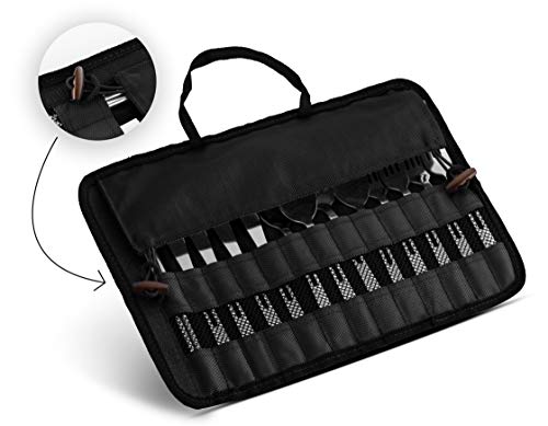 12-Piece Stainless Steel Camping Utensil Set with Travel Case