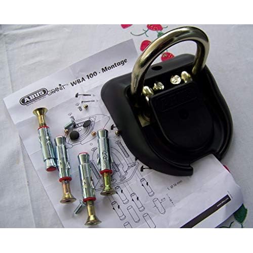 ABUS 110 cm Length / 9 mm Diameter Granite City 1010 Chain Lock,