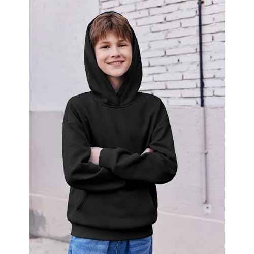 Arshiner Boys Hooded Sweatshirt Fleece Pullover Long Sleeve Warm Hoodies with Pocket for Kids 5-14 Years