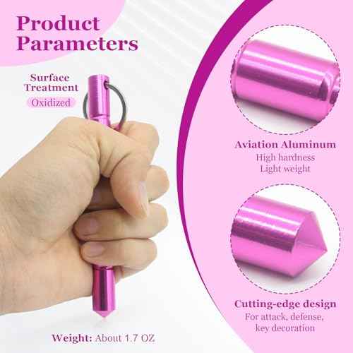 Safety Keychain Set for Women - Compact Personal Security Tool with Emergency Glass Breaker and Self Defense Keychain(3pcs)
