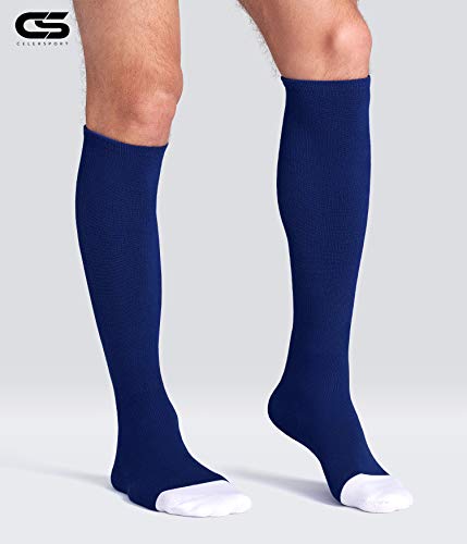 Youth & Adult Baseball Soccer Softball Tube Socks 2 Pack - Small Navy