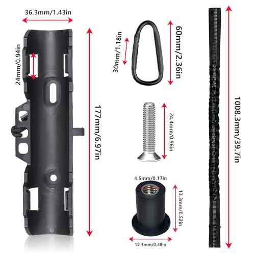 Track Mount Kayak Paddle Holder, Fits Standard Paddles, Secure 2-Point Locking System?