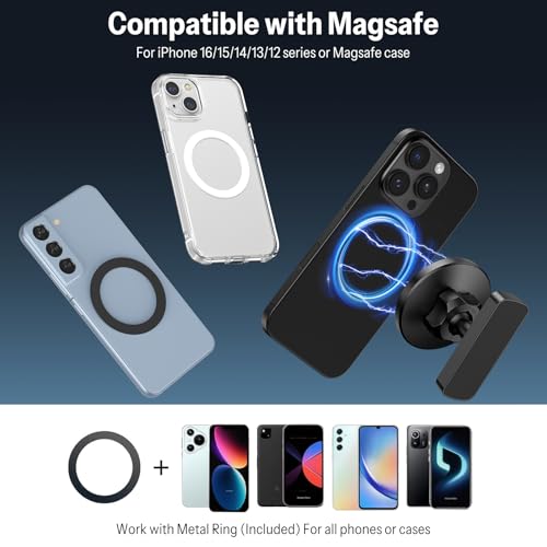 Magnetic Golf Cart Phone Holder with 360° Rotation for MagSafe iPhone 12-17