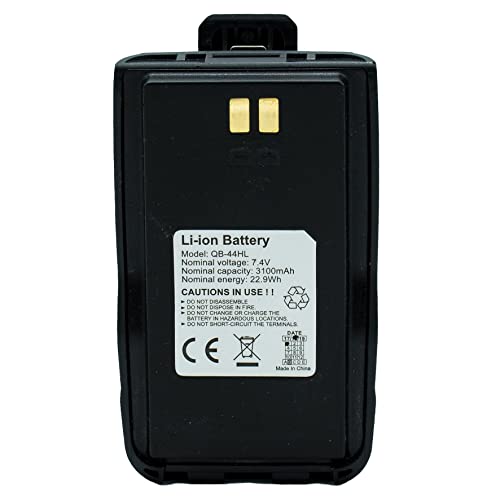 Rechargeable 3100mAh Battery with Belt Clip for AnyTone D868UV D878UV Series