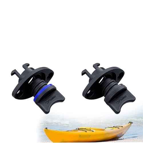 Boat Drain Plug Transom Drain Plug Kayak Scupper Plugs Thread Bung for Kayak Canoe and Boat 2 Set Blue