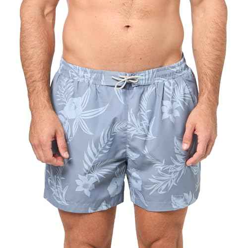 BOSS Men's Reev Tropical Print Swim Trunks 4.75"