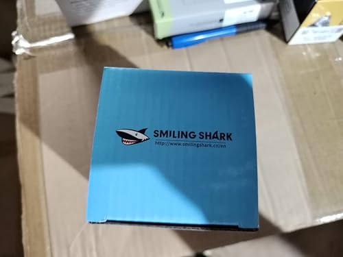 Smiling Shark LED Camping Lantern, Mini Camp Lamp Warm Light Rechargeable & Portable Dimmable Waterproof Tent Lamp for Adults & Kids Camping Fishing Hiking Emergency, LED-Camping-Lantern-Mini-Tent
