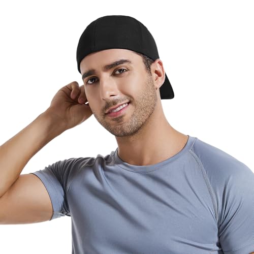 6 Panel Stretch Full Closed Baseball Caps Men's Blank Fitted Cap Curved Brim Elastic Closed Back Hat Q2426