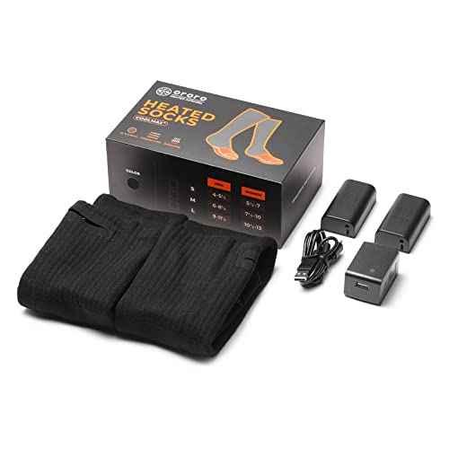 ORORO Heated Socks for Men Women, Rechargeable Electric Socks for Cold Feet