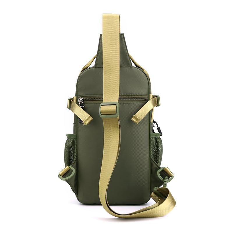 Aoyom Men's Crossbody Backpack Chest Bag Shoulder Bag Men's Camping Hiking Cycling Outdoor Travel Waterproof Bag (Grey)