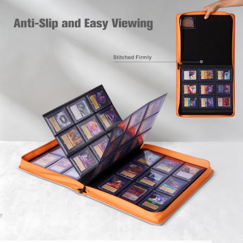 ProCase Top Loader Binder - Holds 324 Clear 3x4 Card Sleeves - Blue
