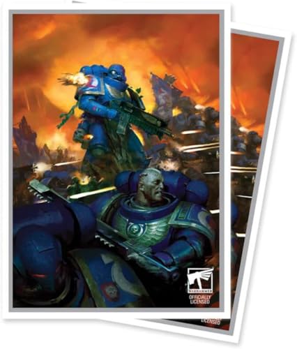 Warhammer 40,000 Deck Sleeves 105 Count - Clear & Vibrant Artwork