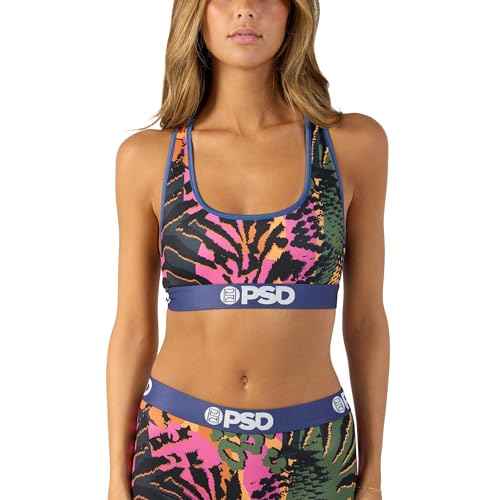 PSD Women's Holiday Mood 3-Pack Racerback Sports Bra for Women, Comfortable Exercise Bras for Women for Yoga and Gym Workouts