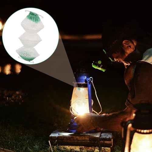 Thinp 6 Pcs Lantern Mantles,3-Layer Propane Lantern Mantles Insta-Clip 2#95 Mantles Gas Lantern Mantles with 2 Install Clip Accordion Shape Mantles for Gas Lantern