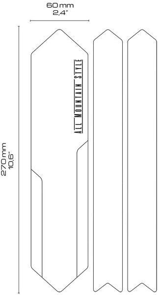 All Mountain Style AMS High Impact Chain Guard – Protect chain and seat stays of XC, Gravel, Cross and Road bikes from impacts, scratches and chain rubbing