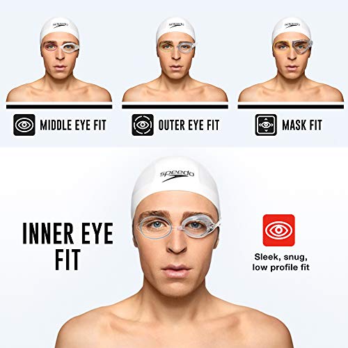 Speedo Speed Socket 2.0 Swim Goggle White/Black - Anti-Fog, UV Protection