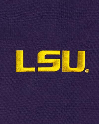 Men's College Polo Shirt LSU Tigers X-Large Team Color Moisture Wicking