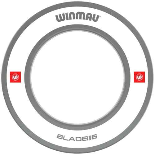 Winmau Dart Board Surround Ring - Pro Line 1.0 & 2.0 Red, Blue, Black & White Dartboard Surround - Backboard Wall Protector
