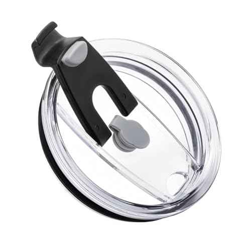 30oz Replacement Tumbler Lid£¬Spill Proof and Splash Resistant Lid for 30oz Stainless Steel Tumbler Travel Cup Yeti,Rambler, Ozark Trail and more Cooler Cup (Black)