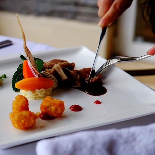 DEVICO Travel Silverware Set with Case - 5 Pcs Portable Stainless Steel Utensils