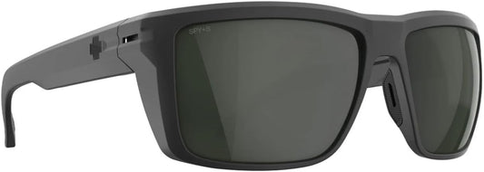 Spy Optic Overhaul XL Sunglasses Matte Black w/Happy Gray Green Polarized Lens + Case 60mm