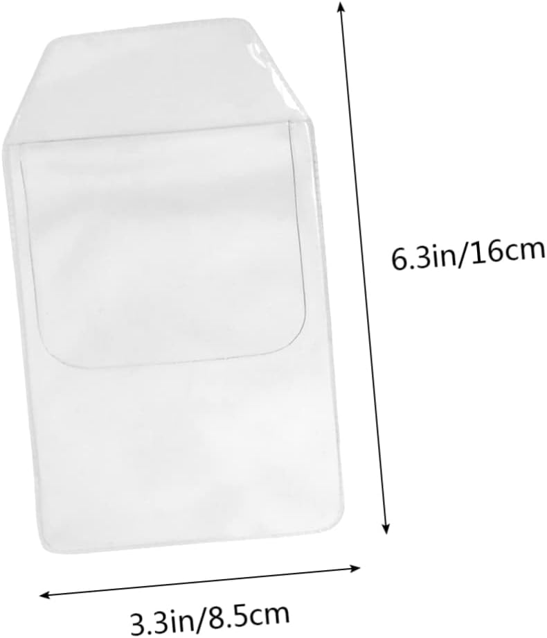 Pack of 20 Transparent PVC Pocket Protectors for Pen Leaks - Clear Pen Leak Protector for Doctors, Nurses, Lab Coats, and Office Supplies - Shirt Pocket Organizer