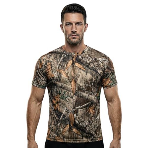Realtree Camo Unisex Poly T-Shirt - Realtree Edge Polyester, XX-Large