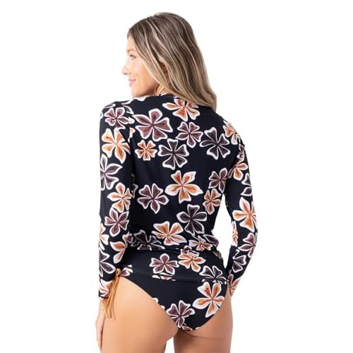 Roxy Womens Long Sleeve Rashguard ? UPF 50+ Sun Protection, Swim, Surf, Beach Volley, Yoga, Quick-Dry Swim Shirt